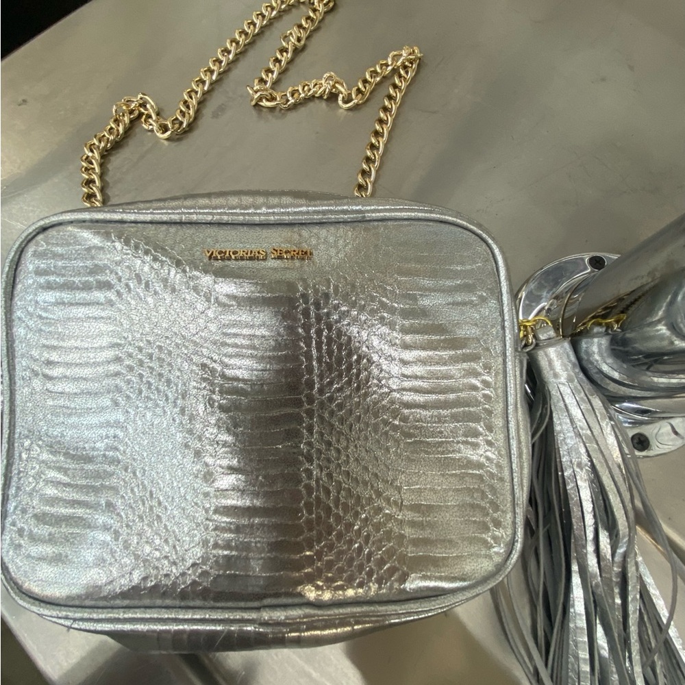Victoria's Secret Silver Crossbody Bag